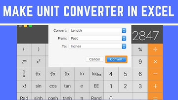 Make Unit Converter in Excel