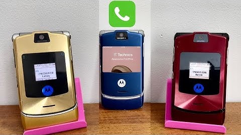 Incoming Call 3 Motorola Razr V3 vs Outgoing Call