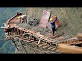 Awesome chinese workers they build roads on cliffs and do the most dangerous jobs