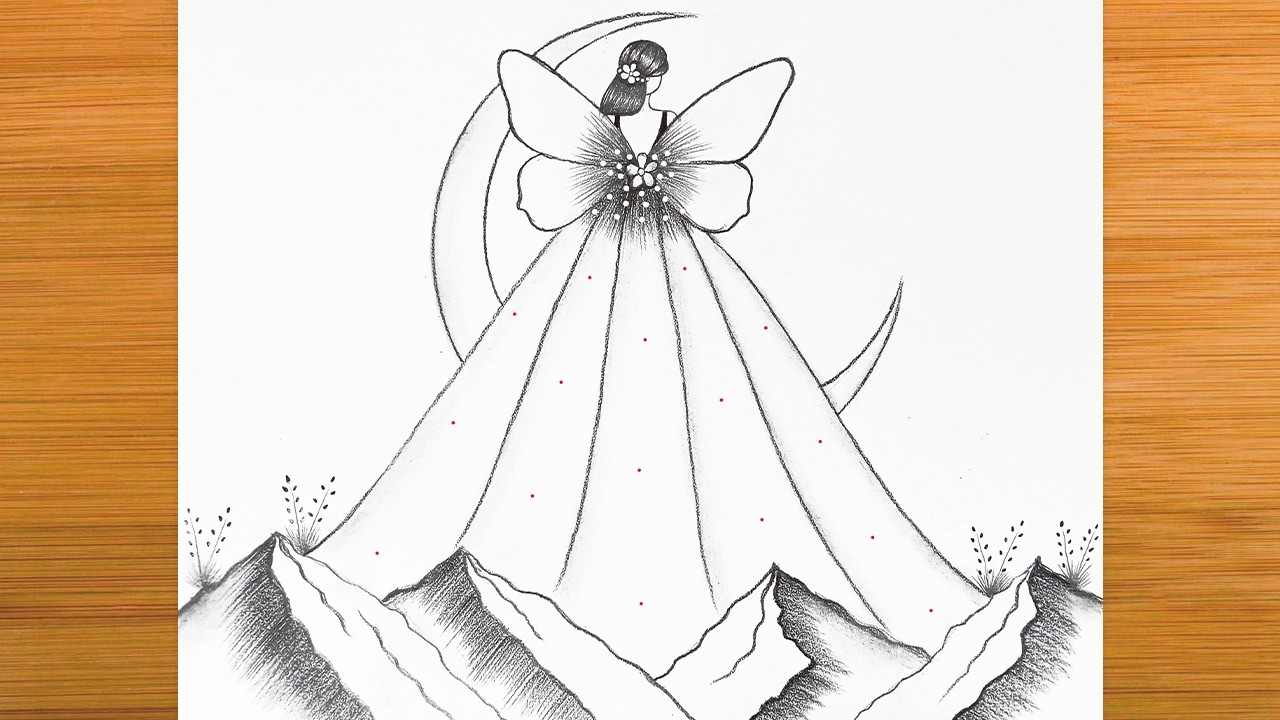 How to draw a cute Girl -Pencil sketch | Easy drawing for beginner | Girl drawing