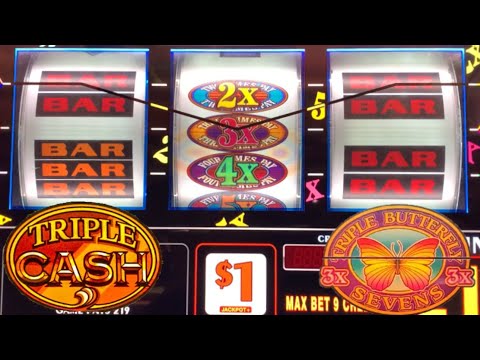Chasing Multiplier stacks and big slot wins at the casino! Triple Cash + Diamond Jackpots slots!