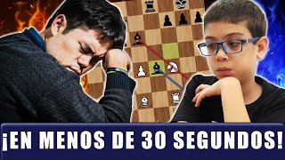 ¡¡BRUTAL!! Hikaru Nakamura DERROTADO en MENOS de 30 segundos por el PRODIGIO ORO de 10 AÑOS!