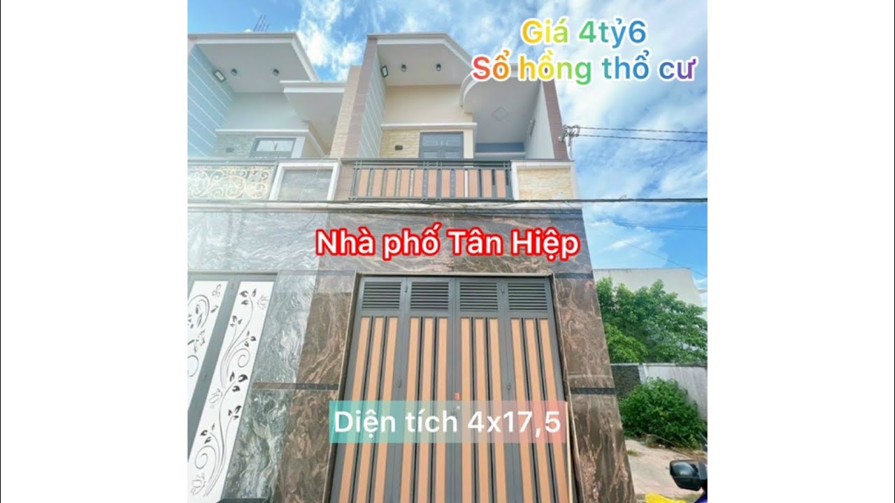 Nhà Đẹp Biên Hoà:Nhà Phố KDC B5,Phường  Tân Hiệp Thành Phố Biên Hoà Tỉnh Đồng Nai Sổ Hồng Thổ Cư