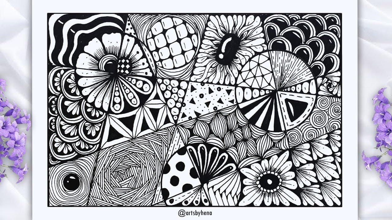 Zentangle Pattern You Should Try For Beginners