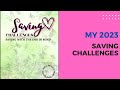 MY 2023 SAVING CHALLENGES BOOK w/ CASH ENVELOPES