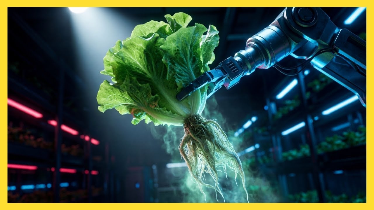 Inside a Vertical Farming Gigafactory How Robots Grow Lettuce Without Soil (Seed to Salad)