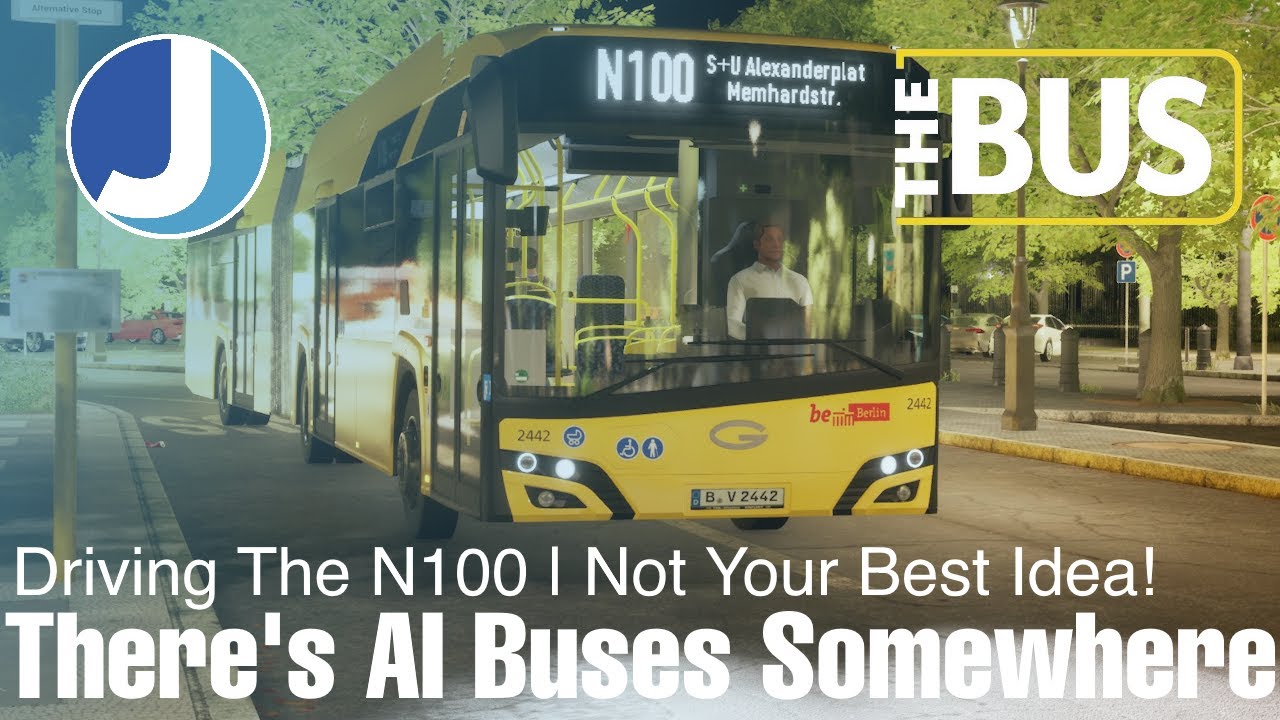 Автобусы с искусственным интеллектом... Где-то... | Маршрут N100 | Автобус | Берлин