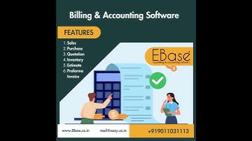 Streamline Your Business with the Best Billing Software | EBase ® EazyBilling & Accounting Software!