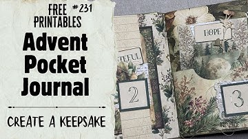 Create a Keepsake Advent Style Journal for Holiday Gifting | Free Printables | Ink & Page