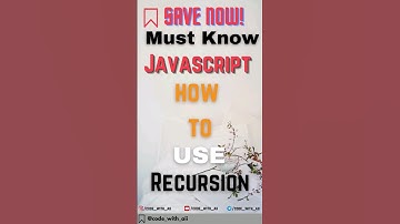Recursion in Javascript #shorts #shortsfeed #trending