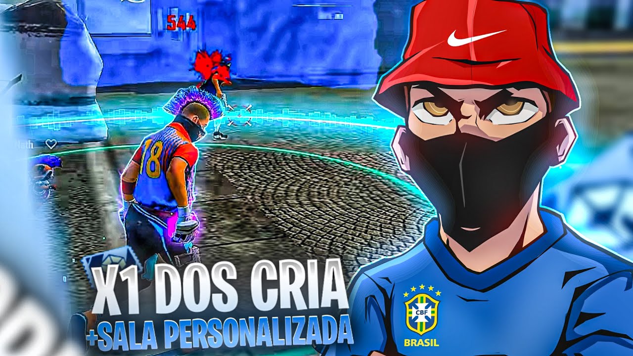 FREE FIRE - AO VIVO🔴 X1 DOS CRIAS, SALA PERSONALIZADA 🔥 X1 DOS