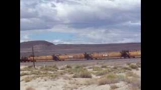 EMPTY Eastbound Union Pacific double stack train