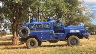 Live: People in Chipata are protesting now.Hakainde send police surrounding Brian Mundubile. Change.