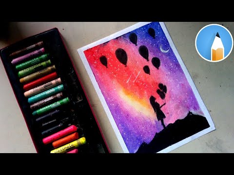 Featured image of post Scenery Pastel Night Sky Drawing : In this video, you can learn how to draw a night sky mountain scenery drawing easy with oil pastels for beginners.