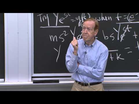 MIT: Lecture  5: Second-Order Equations (continued)