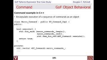 Lecture 21: A Case Study of "Gang-of-Four" Patterns