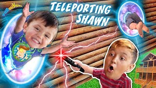 TELEPORTING SHAWN! Magic Mountain Cabin House (FUNnel Fam Magic Vision)