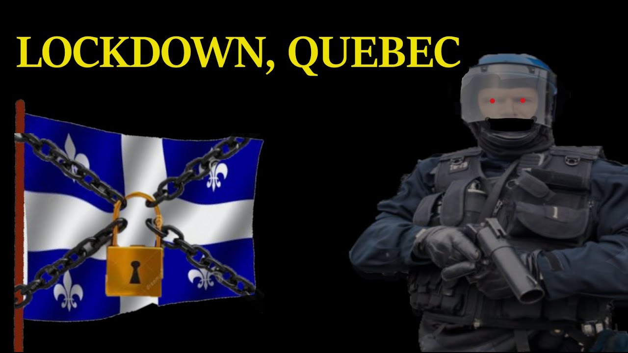 Movie scene from LOCKDOWN, QUEBEC. Authorities are only following orders to keep the peasants safe.