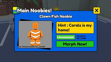 How To Get Clown Fish Noobie In Find The Noobies Roblox | Clown Fish Noobie Location