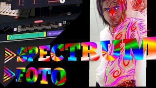Cara memasukan kelap kelip  template spectrum di foto kita