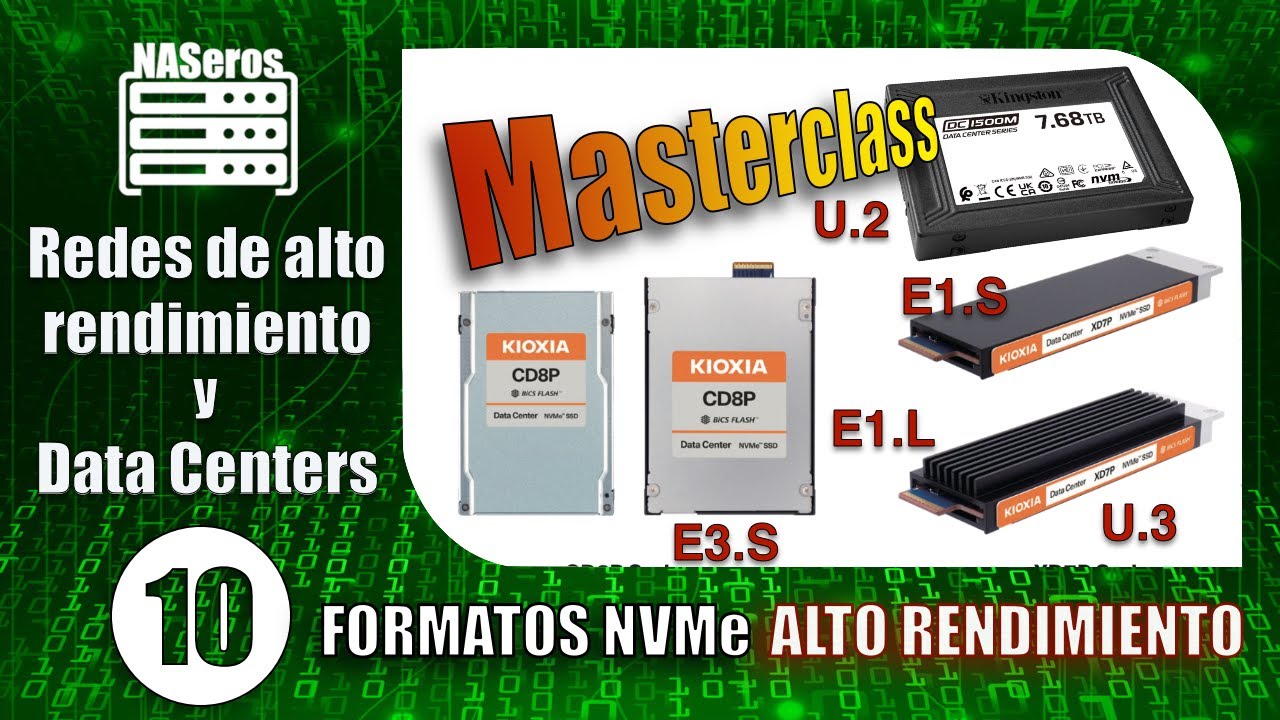 Nuevos formatos SSD NVME: E.1, E3, U.2, U.3 | Cap 10 |