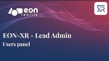 003 EON-XR Admin - Users panel