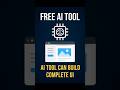 Free AI tool that can build complete ui for free coding #codingtips #codingtutorial