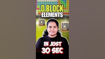 d Block Element Trick 💡 #neetchemistry #periodictable #dblockelements #vedantuneettamil