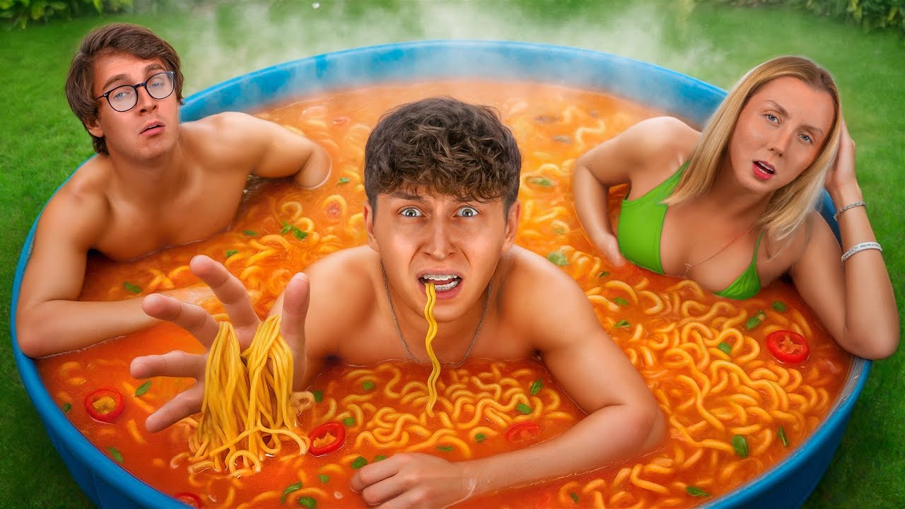 Kto Ostatni Wyjdzie z Największej Zupki Chińskiej na Świecie!