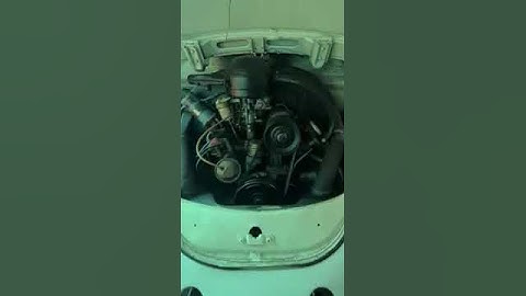 Volkswagen Beetle newly rebuild engine first time startup