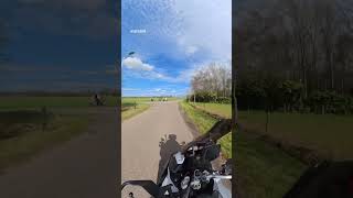Nog voordat de bomen in bloei stonden. #bmwf900xr #motorrijden #insta360x5 #bikelife