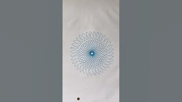 How many rotations did the pen make in total?🤔#art #relaxing #spirograph #satisfying #asmr #shorts