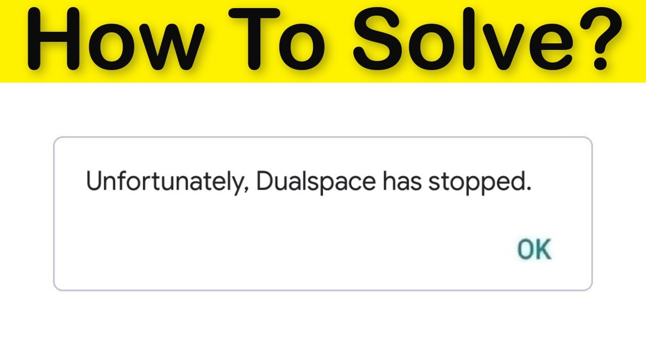How To Fix Unfortunately DualSpace Has Stopped Android & Ios - DualSpace App Not Open Problem - Fix