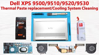 Dell XPS 9500/9510/9520/9530 How to Replace Thermal Paste and Clean the Cooling System
