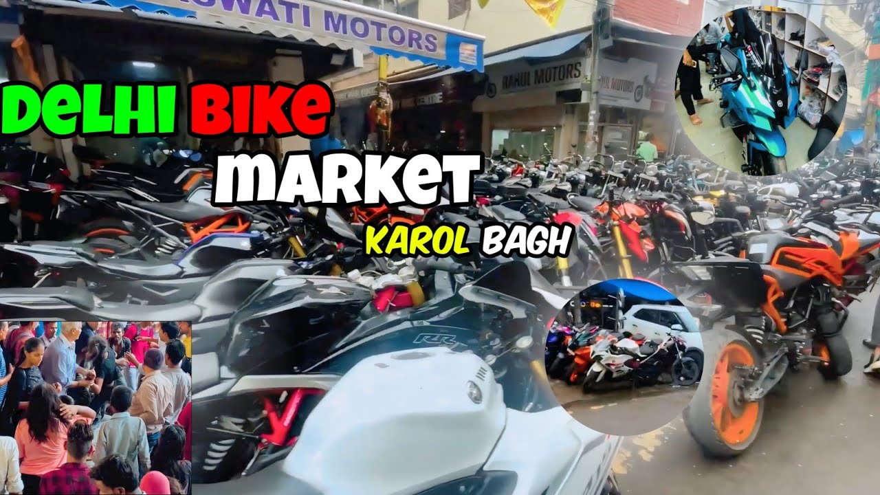 DELHI BIKE MARKET 😱 KAROL BAGH 360 Camera Service Center in Delhi India ...
