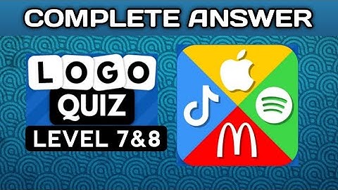 Logo Quiz, level 7&8 answers. @brainitquiz