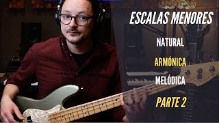 ESCALAS MENORES en el BAJO - Menor Armónica (Parte 2 de 3)  | Mini Curso de bajo