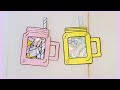 DIY Наклейки в баночке для коктейля своими руками из бумаги Рисуем в стиле Kawaii / Paper Craft