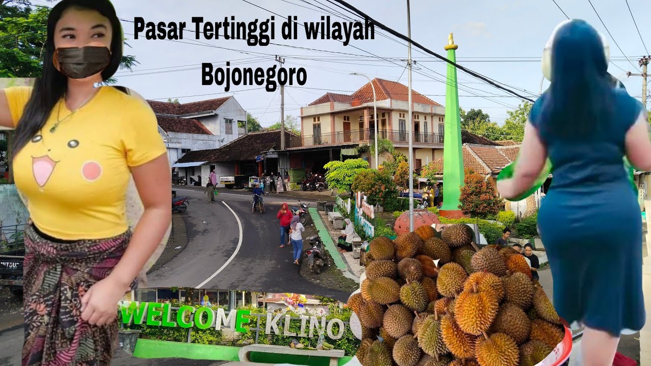 Pasar klino sekar/pasar unik tertiinggi di bojonegoro penghasil duren