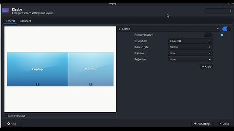 How to make dual screen in kali linux
