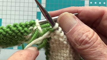 Intarsia, multiple color changes between stitches