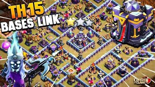 🏆WORLD BEST TH15 push/war Base With Link | Th15 Cwl Base With Link | Th15 Legend Base