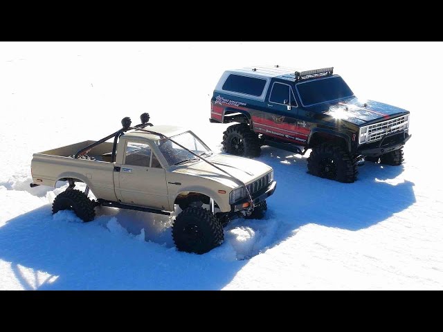 RC ADVENTURES - Trail Finder 2 Toyota Hilux 4x4 & Vaterra Ascender Chevy K5 Blazer Trucks class=