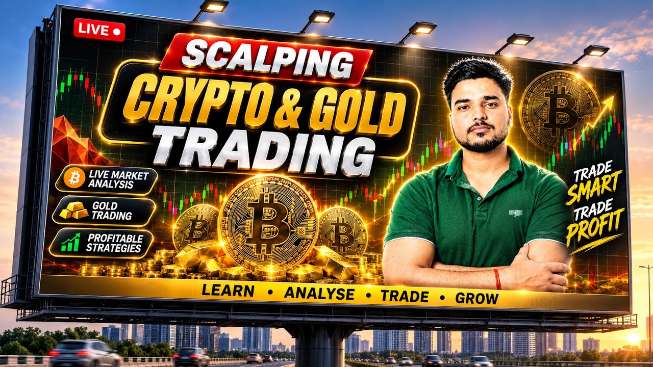 LIVE  TRADING GOLD & CRYPTO  | 05 OCT | #livetrading #livescalping #thetraderkaushik