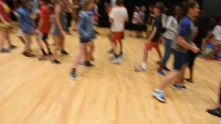 Eighth grade teaches Middle School to square dance