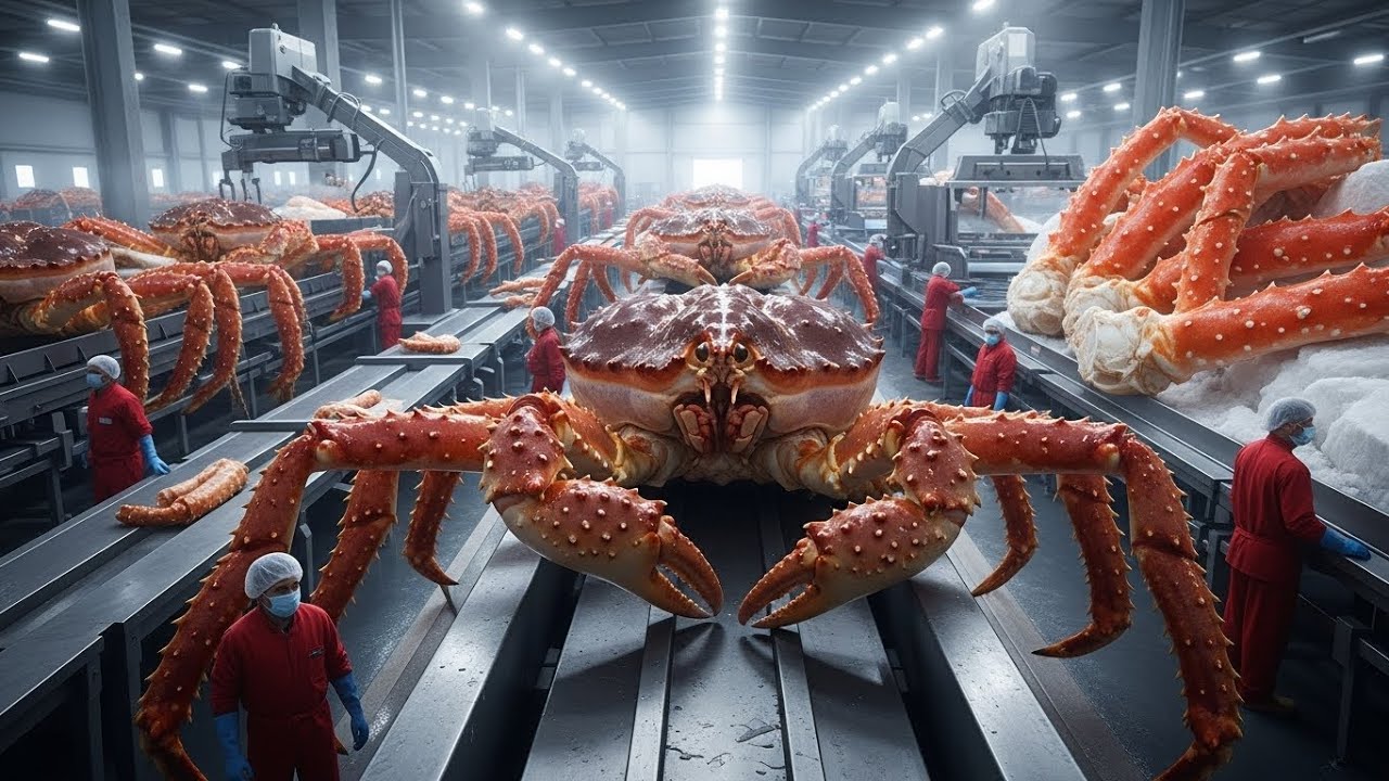 King Crab Factory Tour: Shocking Process You’ve Never Seen 🦀🔥 - YouTube