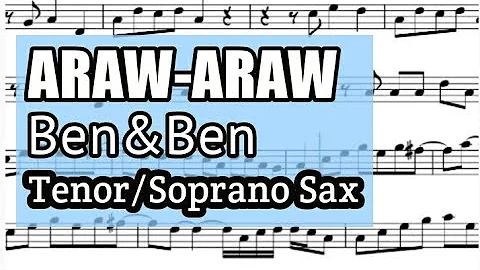 Araw Araw Ben&Ben Bb Instruments Sheet Music Backing Track Play Along Partitura