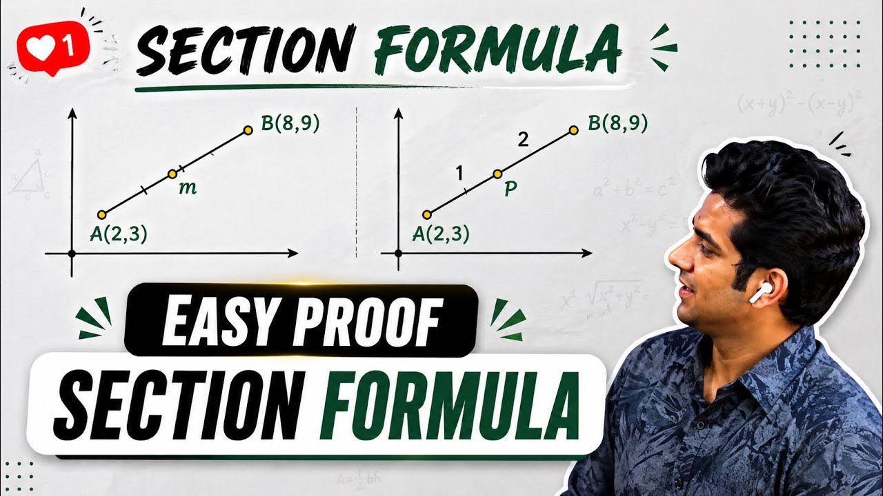 Easy proof of Section Formula - YouTube