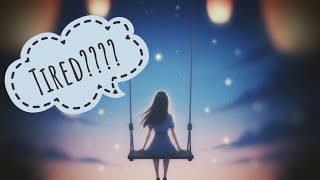 🌙 Aesthetic Night Ambience ✨ Beautiful Girl Swing - Fireflies Calming Background for Sleep 😴 & Relax screenshot 2