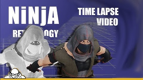 Time Lapse Video Ninja Retopology Blender 2.9